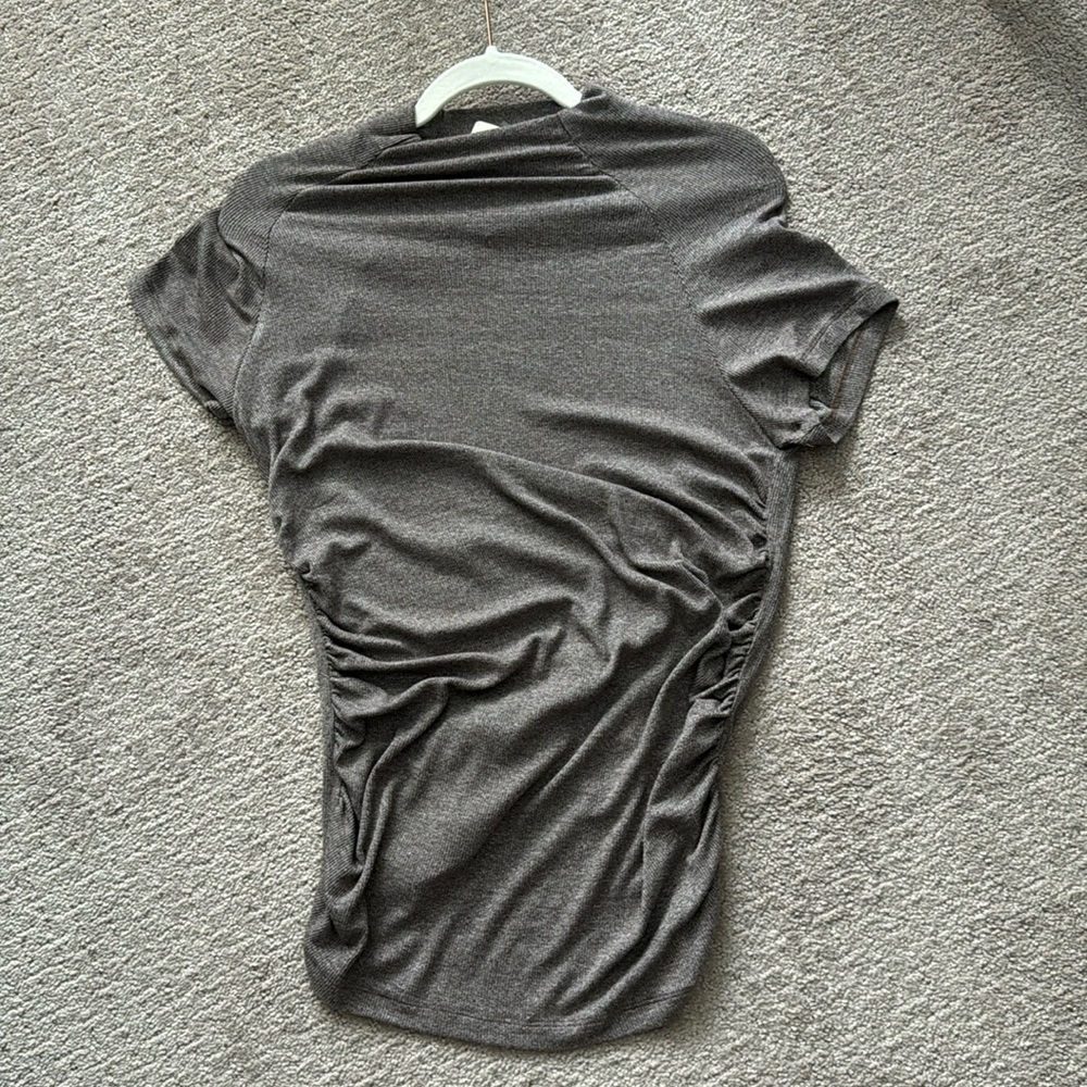 LNA (Evereve) cap sleeve ruched top
